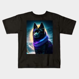 Galactic Schipperke Kids T-Shirt